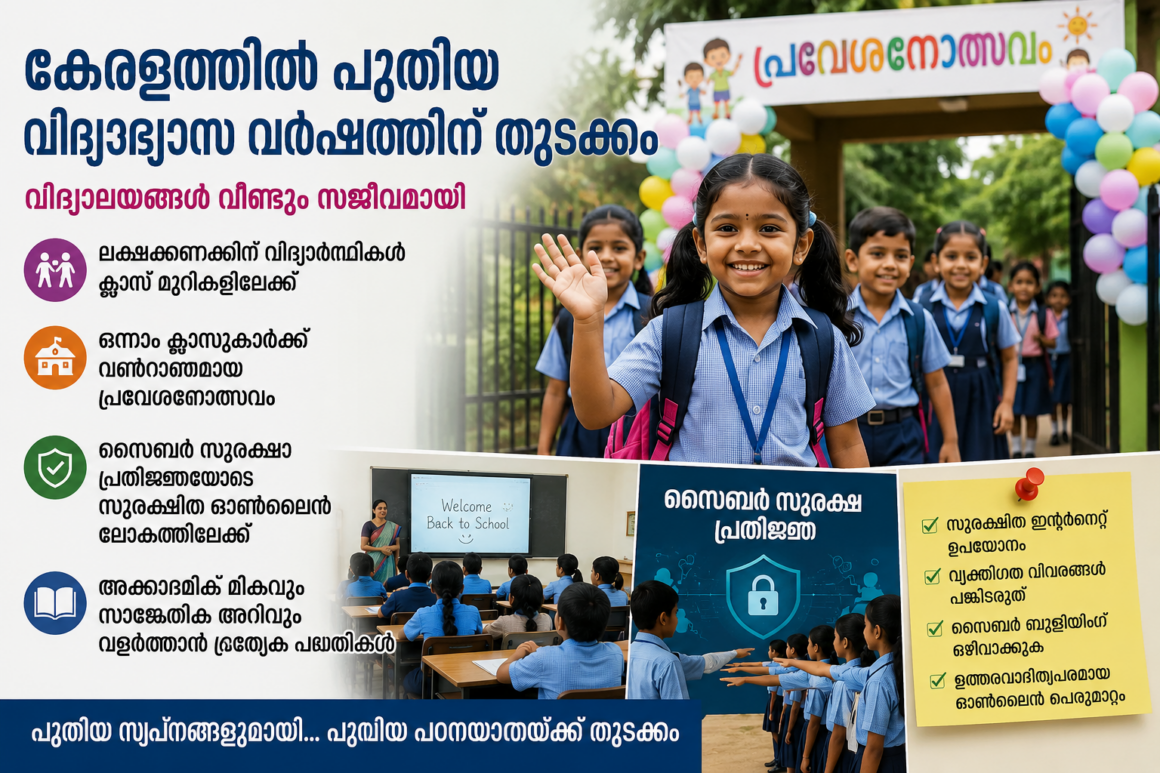 കേരളത്തിൽ പുതുവിദ്യാഭ്യാസ വർഷത്തിന് തുടക്കം; വിദ്യാലയങ്ങൾ വീണ്ടും സജീവമായി